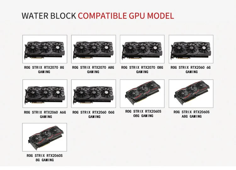 

Barrow full coverage GPU water block for ASUS VGA STRIX RTX2070/2060 8G Gaming 5V ARGB 3PIN MOBO AURA SYNC BS-ASS2070-PA