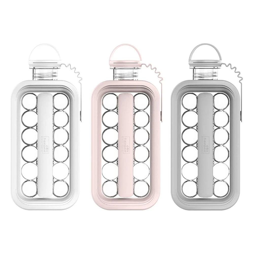 

Ice Ball Maker 2 In 1 Portable Creative Ice Bottle Cubic Container Ice Cube Round Tray Mold DIY Iattice Kettle Bar Kitchen Tool