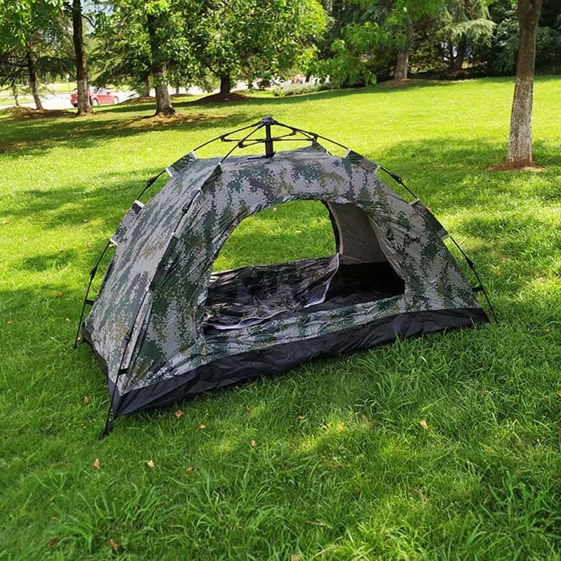 

Outdoor Camping Single Single Layer Fully Automatic Camouflage Tent Cycling Adventure Mountaineering Equipment