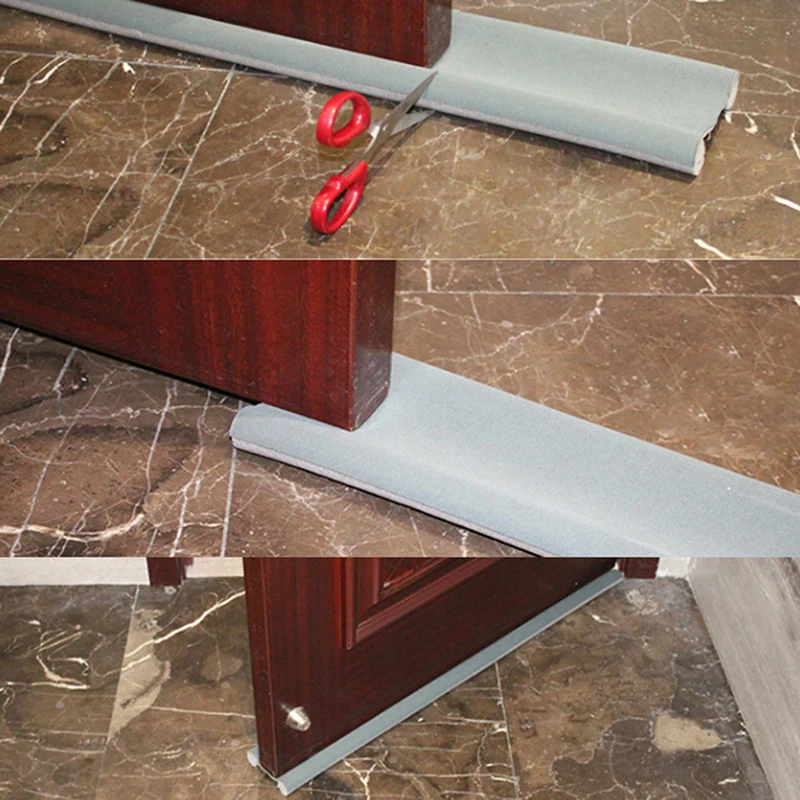 

95CM Flexible Door Bottom Sealing Strip Guard Sealer Stopper Door Weatherstrip Guard Wind Dust Blocker Door Seal Wholesale