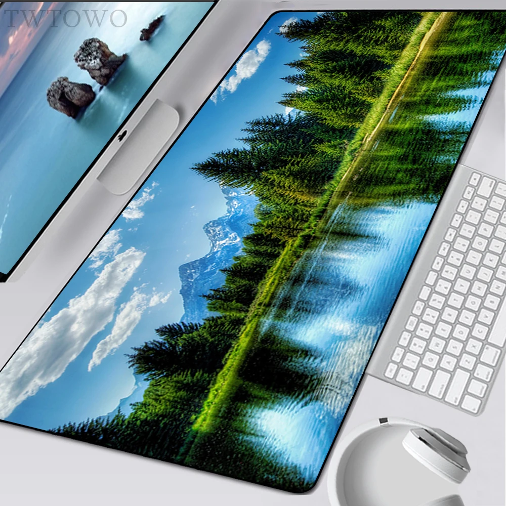 

Mousepad Custom HD Computer MousePads Mouse Mat keyboard pad Forest Landscape Laptop Office Soft Table Mat Desktop Mouse Pad