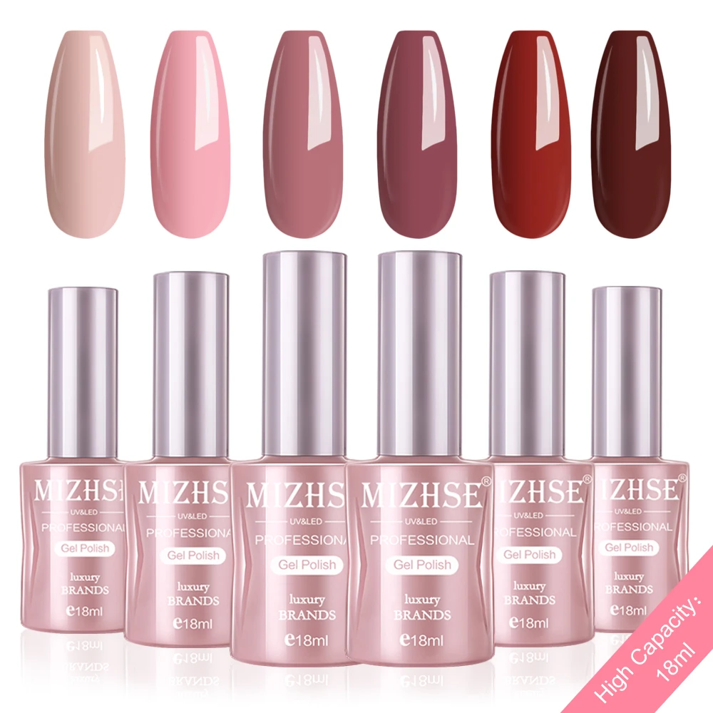 C001 MIZHSE набор гель-лака UV Vernis Полупостоянный Гель-лак лаковое гелевое покрытие для ногтей Отмачивание Чистый Цвет Гель-лак Подарочная коробка салонные наконечники - Цвет: C001