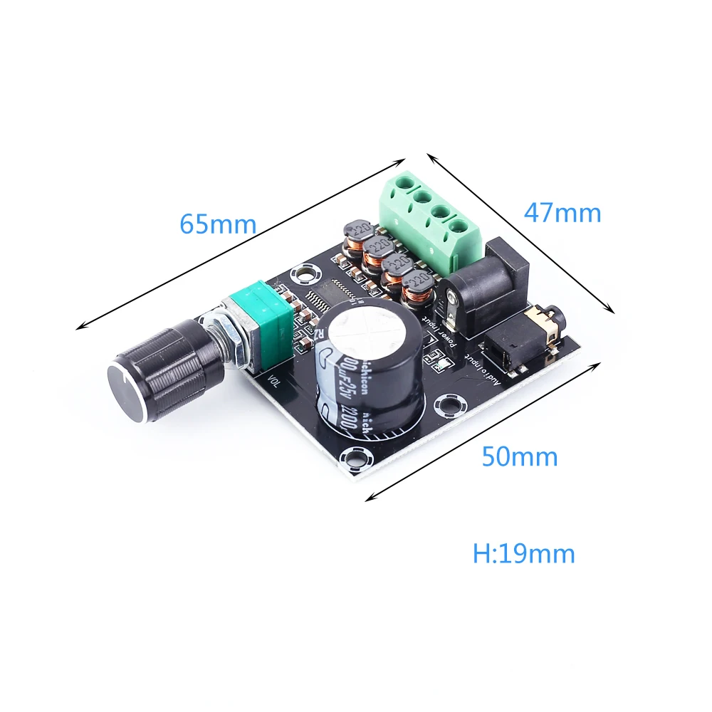Digital Power Amplifier Board DC 9V 12V 24V Voice Audio Module Stereo 15W+15W | Электронные компоненты и