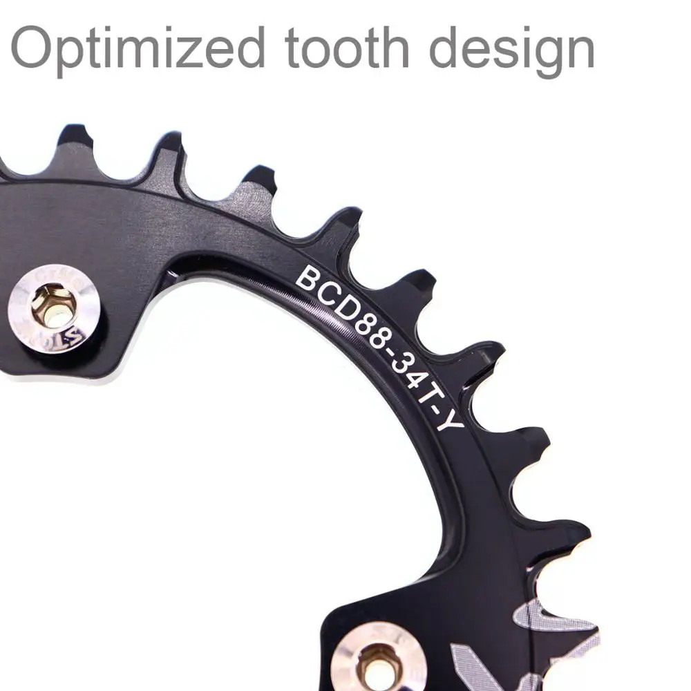 Каменная круглая цепь 88 BCD для Shimano M985 32t 34t 36t 38t 40t 42 44 46 48T MTB велосипедная цепь зубчатая пластина 88bcd