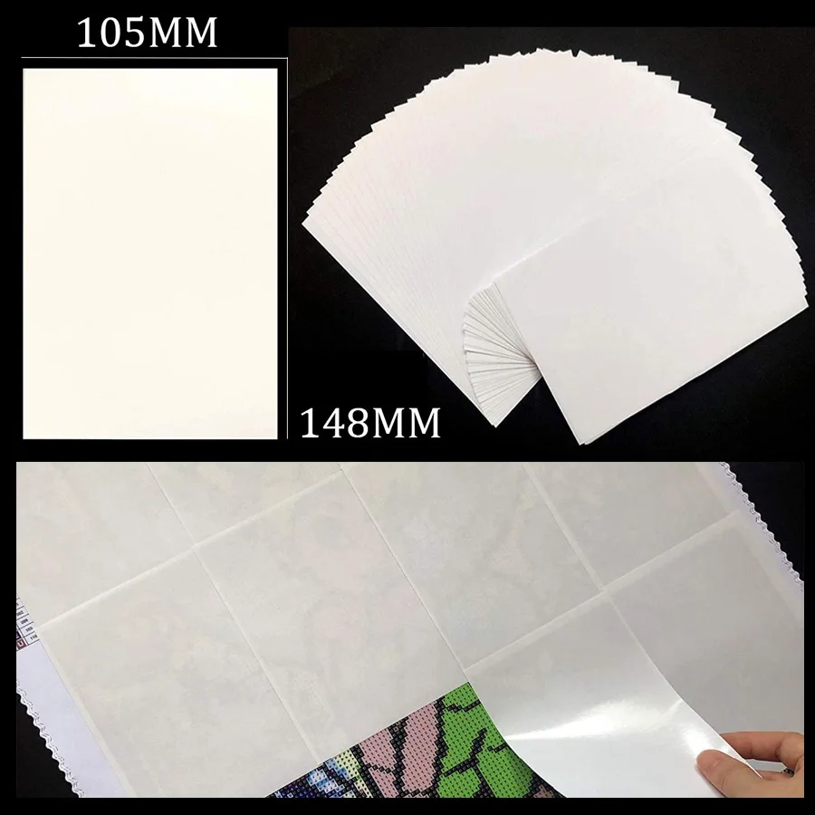 

A6 105*148 Diamond Painting Release Paper,double-sided Non-stick Painting Cover Replacement 5d Diamond Painting Accessories Tool