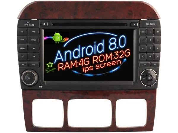 Ips экран Android 8 0 автомобильный Dvd Navi плеер для Benz S W220 S280 S320 S350 S400 S430 S500 gps авто стерео