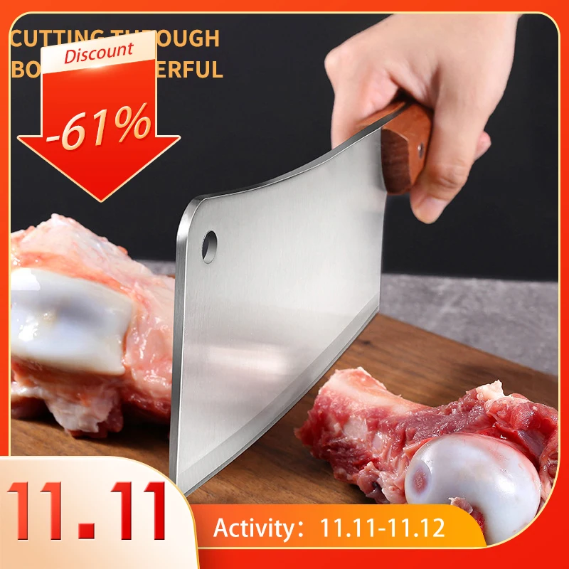 

5Cr15mov Big Bone Knives Chopping Knife Stainless Steel Hand-forged Chef's Household Cleaver Butcher Knife Cleaver Knife Blade