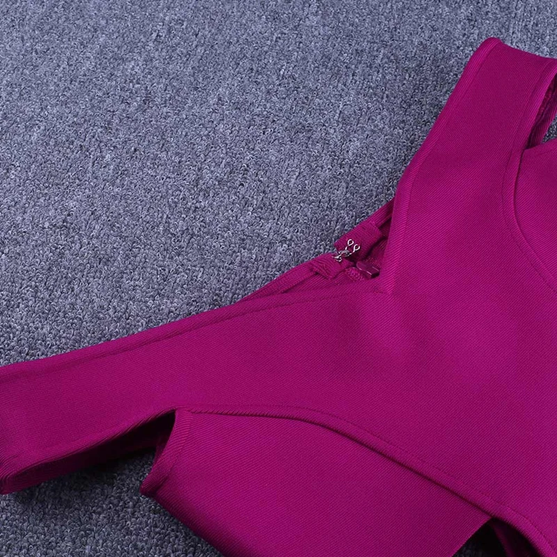 

Bandage Dress Rayon Cut Out Bandage Vestido Sexy Off Shoulder Women Bodycon Dress 2021 New Short Sleeve Night Club Party Dresses