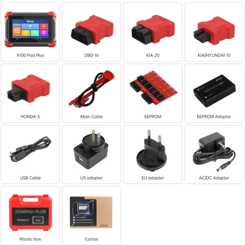 XTOOL X100 PAD PLUS OBDII Автомобильный диагностический инструмент новейший Auto VIN Scan Key