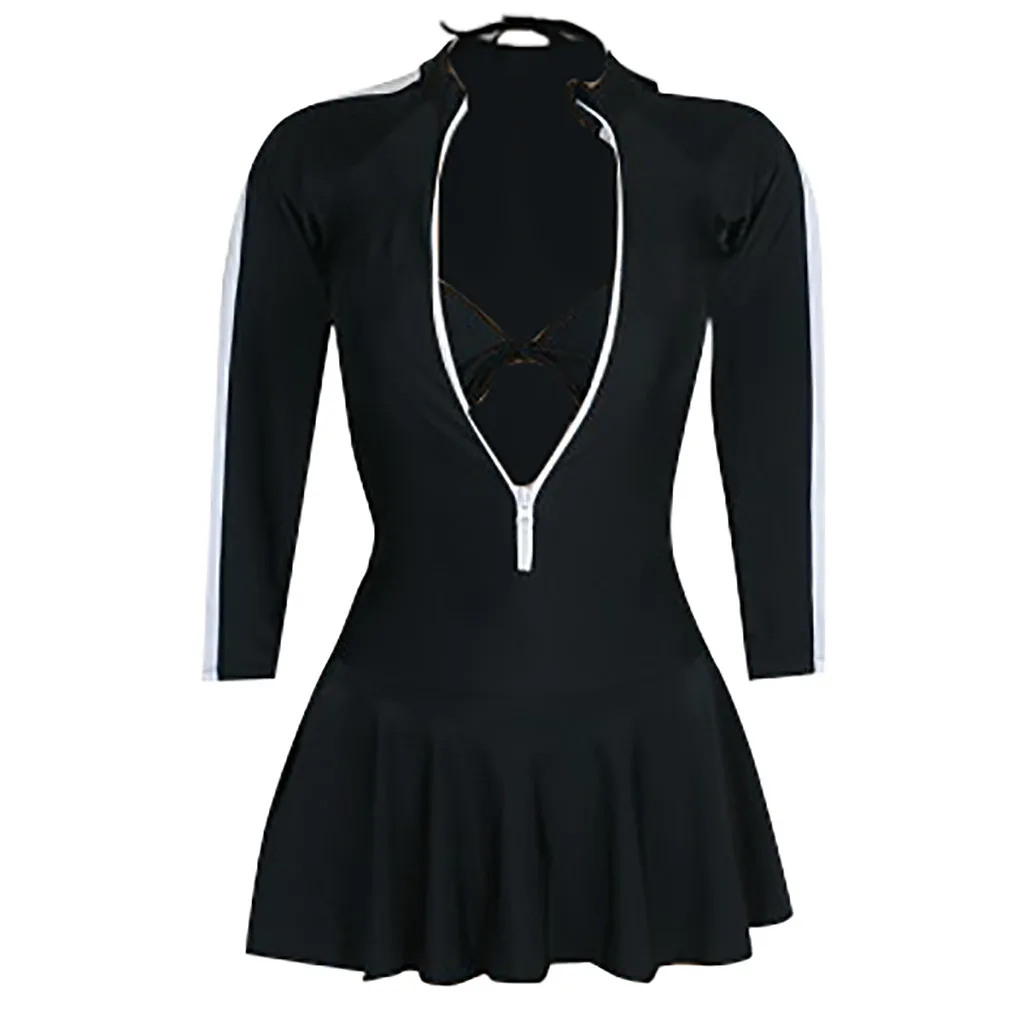 SAGACE женский купальник с длинным рукавом цельный защита от солнца для серфинга