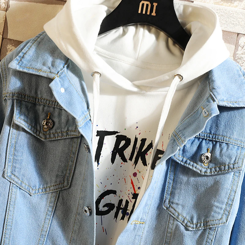 Новинка 2020 джинсовая куртка для мужчин ковбойская в стиле хип-хоп уличная одежда