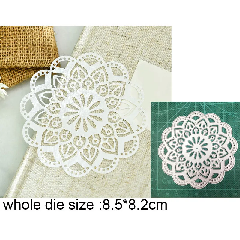 

2021 New Metal Cutting Dies Cut Die Mold Lace Circle Frame Decoration Scrapbook Paper Craft Knife Mould Blade Punch Stencils Die