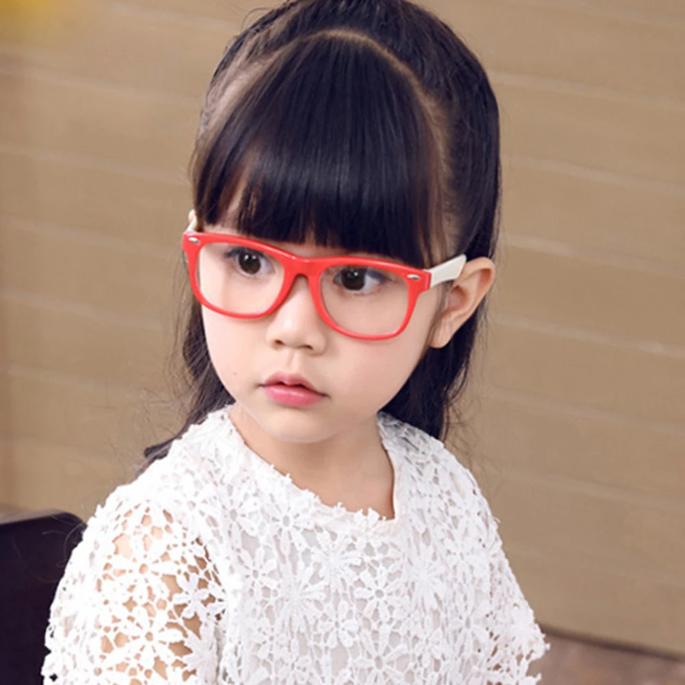 

2021 New Children Optical Glasses Flexible One-piece Safe Eyeglasses Plain Mirror Silicone Anti-blue Light Goggles Eyewear Frame