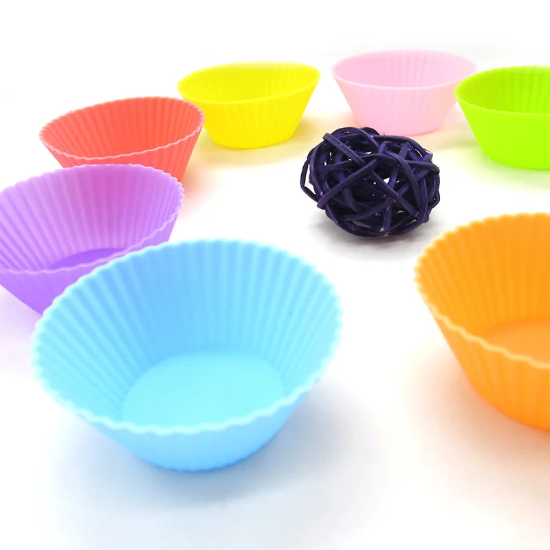 Силиконовая форма для маффинов 12 шт. 7 см|pastry tools|cupcake silicone moldmuffin |