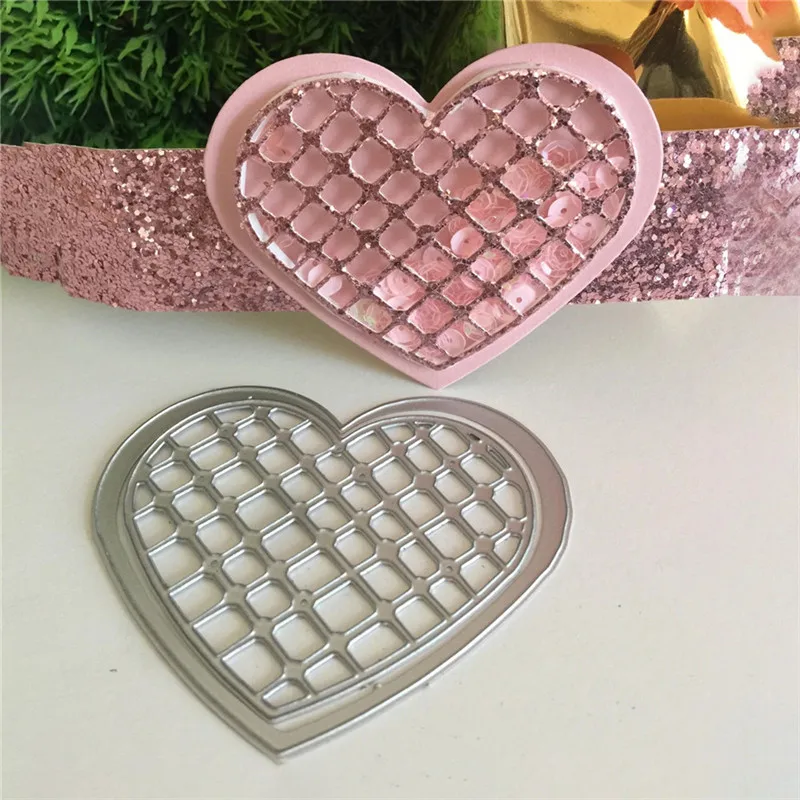 YaMinSanNiO полые сердечки для резки металла Скрапбукинг Рождество трафареты