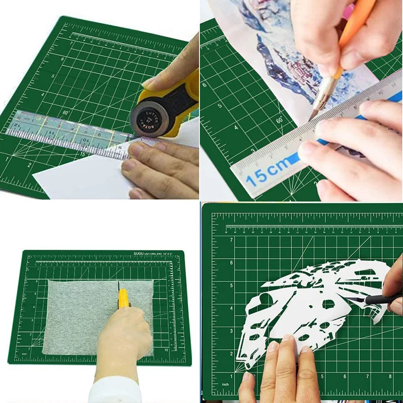 

Green Thickening Color Multifunction Pvc Self Healing Cutting Mat Cutting Pad Board Cutter Knife DIY Craft Tool Office Supplies