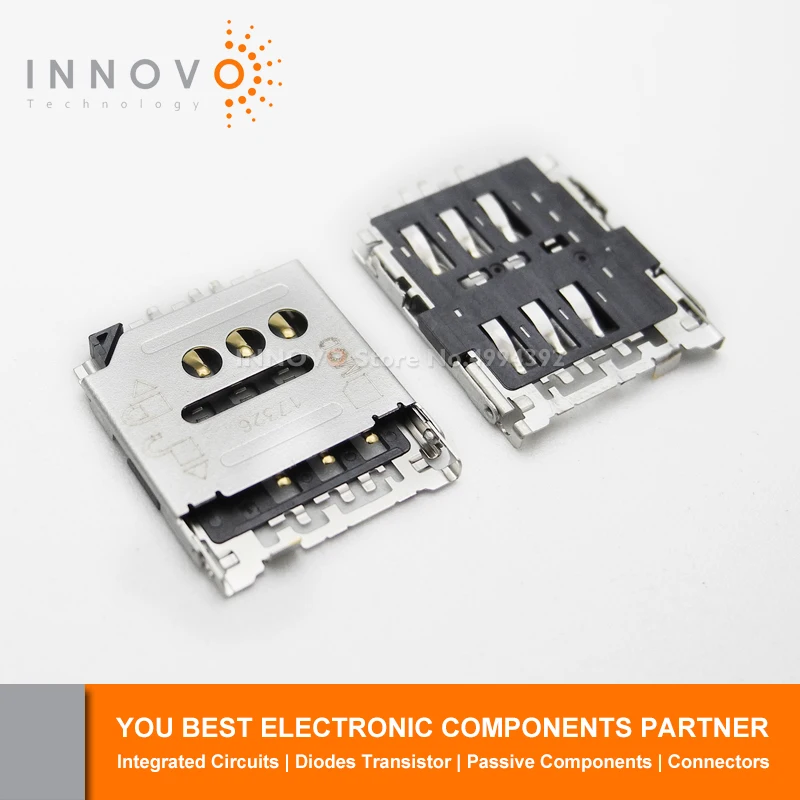 INNOVO 10 шт./лот 788000001 0788000001 78800 0001 Micro SIM карта заголовок 6POS припой Бесплатная