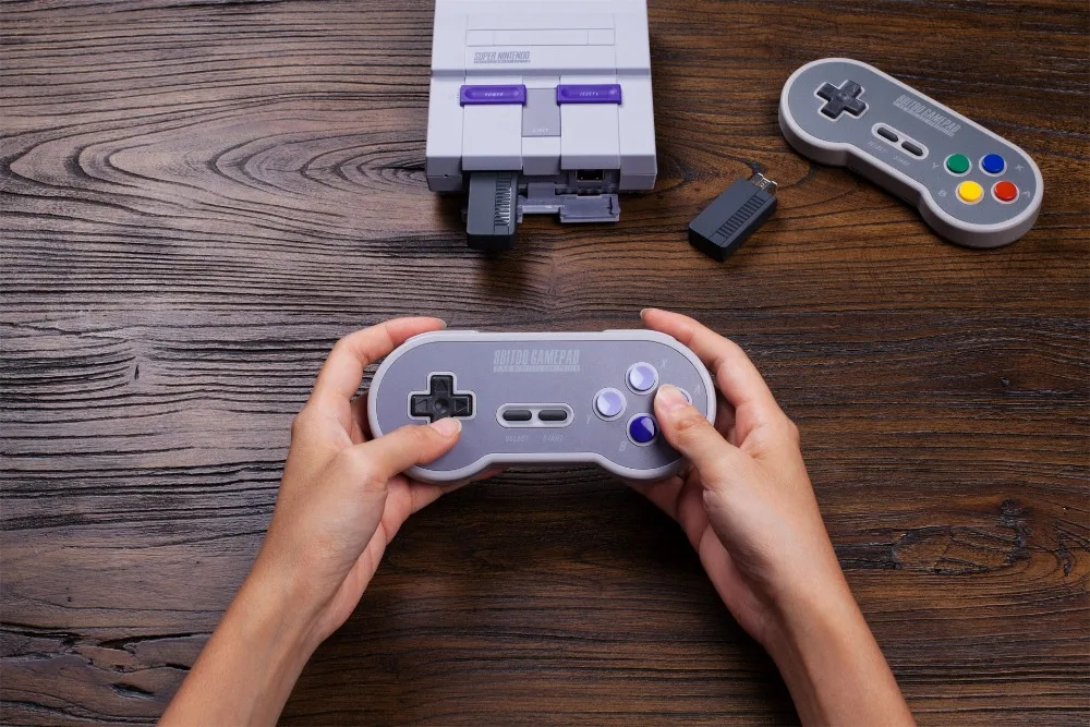 8bitdo SF30 геймпад Беспроводной игровой контроллер с 2,4 г NES приемник для Android ПК Mac