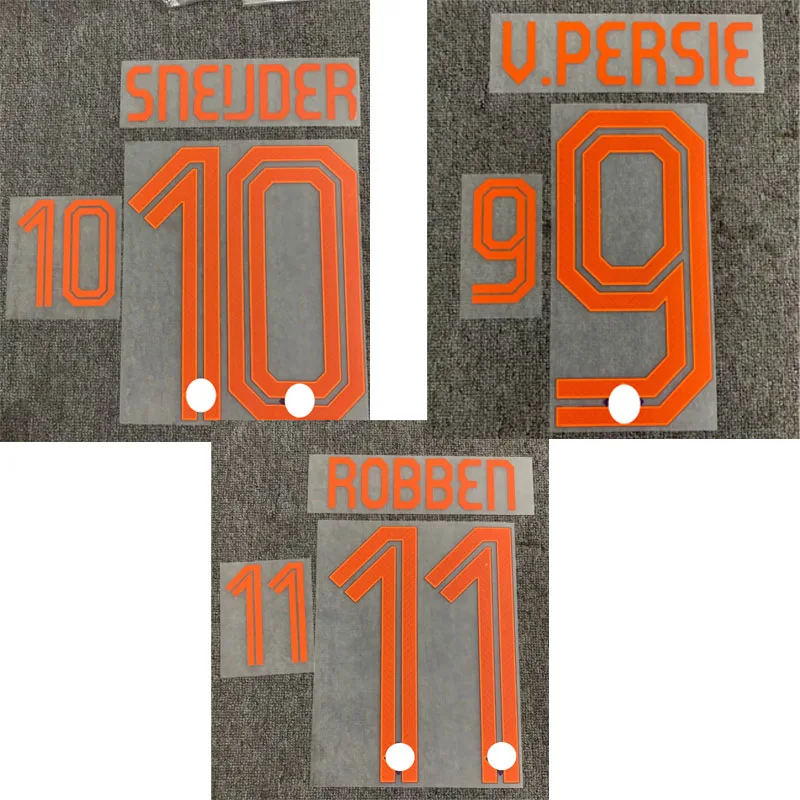 2014 #9 V.PERSIE Nameset #10 SNEIJDER #11 ROBBEN Priinting футбольная нашивка Badge 2014 #9 V.PERSIE Nameset #10 SNEIJDER #11 ROBBEN Priinting футбольная нашивка Badge