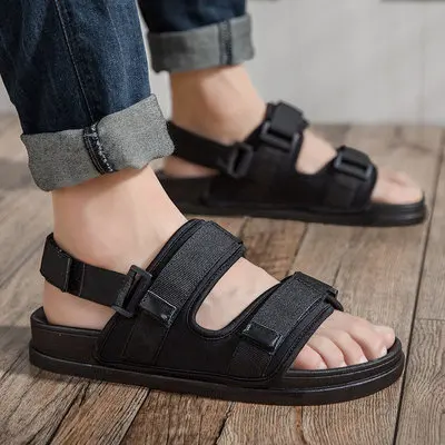 Мужские летние шлепанцы уличные сандалии однословные летняя обувь | Обувь