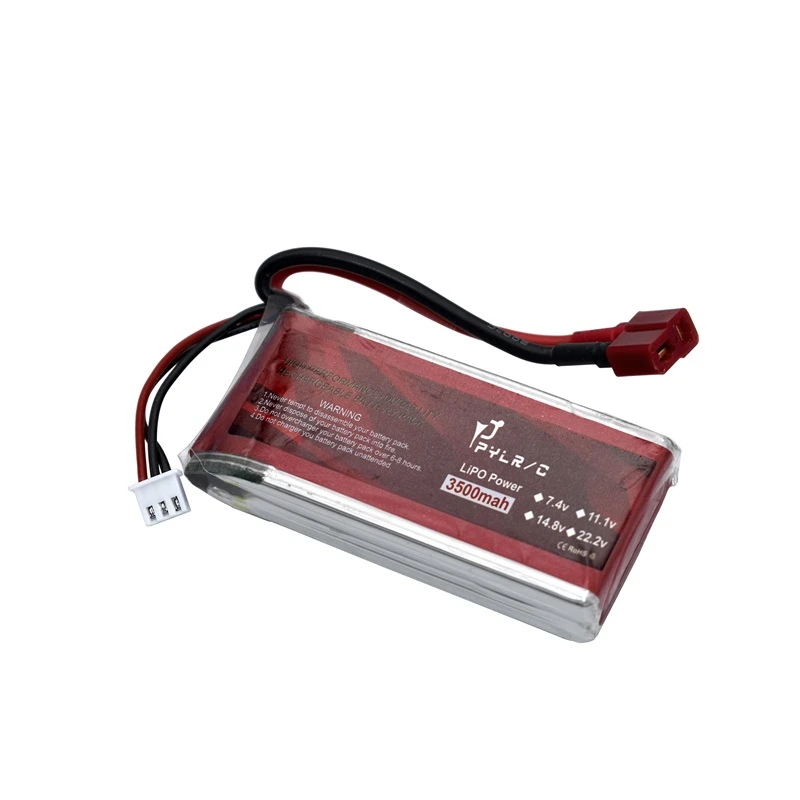 Высокая скорость 7 4 v 3500 мА/ч 45C Lipo Батарея для радиоуправляемого вертолета