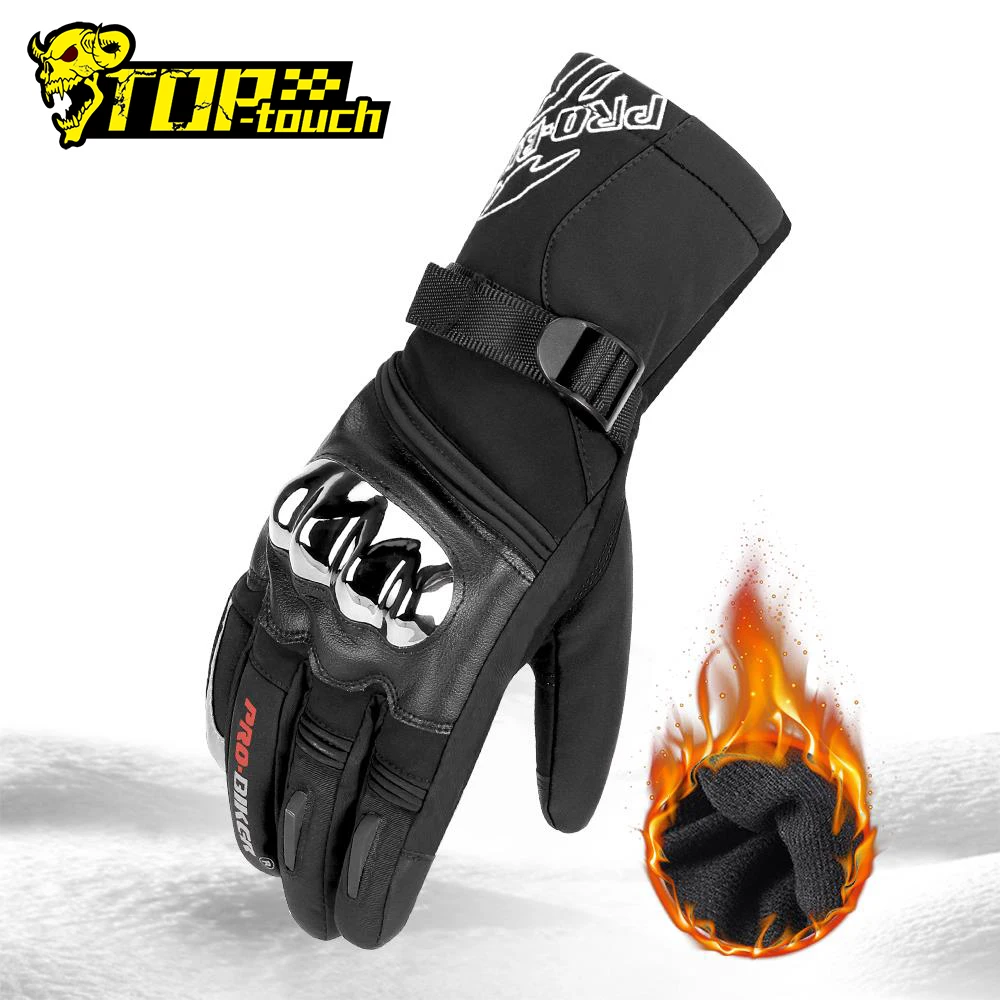 

Motorcycle Gloves Motorcoss Motos Gloves Thermal Fleece Lined Winter Waterproof Touch Screen Non-slip Motorbike Riding Gloves #