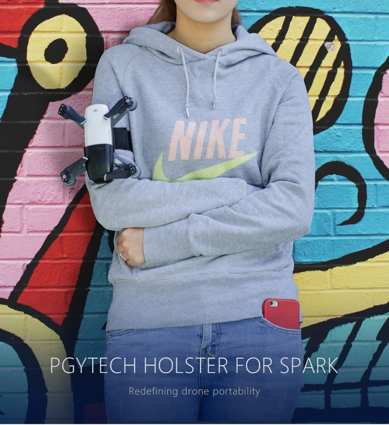 Портативный чехол для хранения PGYTECH для DJI Spark, аксессуары, Портативная сумка для дрона DJJ Spark, чехол для путешествий
