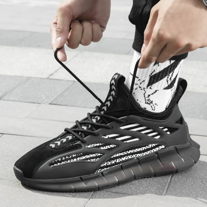 

New Arrival Running Shoes For Men Black White Man Athletic Shoes Brand Designer Mens Jogging Shoes Designer Gym Sneakers Boy