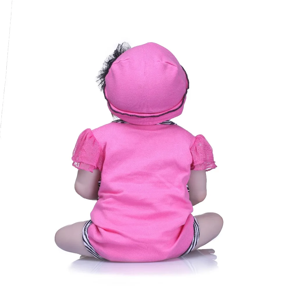 

NPK bebes reborn 55cm girl body boneca doll full silicone completa Toys reborn babies doll birthday gift toys for kids