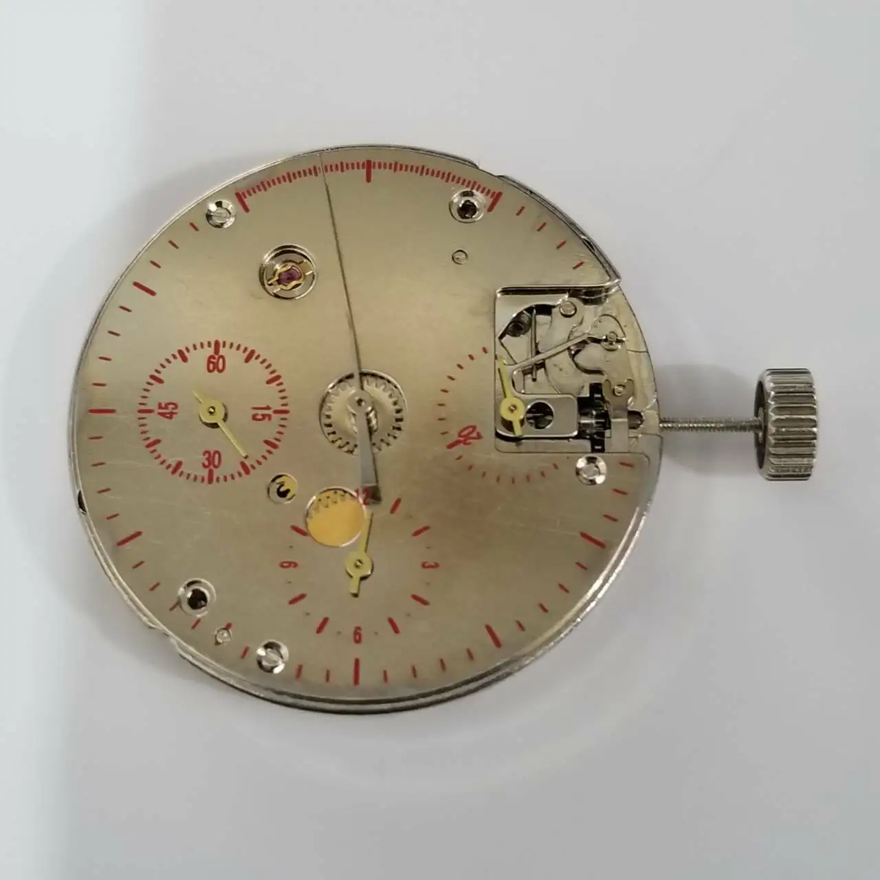 

22 Jewels Mechanical Chronograph 3-Eye ST19 Watch Movement Replacement Parts For Seagull ST1902 TY2902