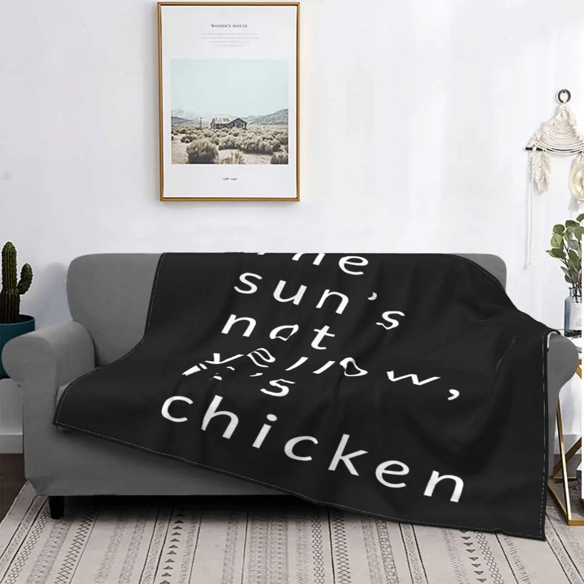 

Manta a cuadros para cama, manta doble para sofá, el sol no es amarillo