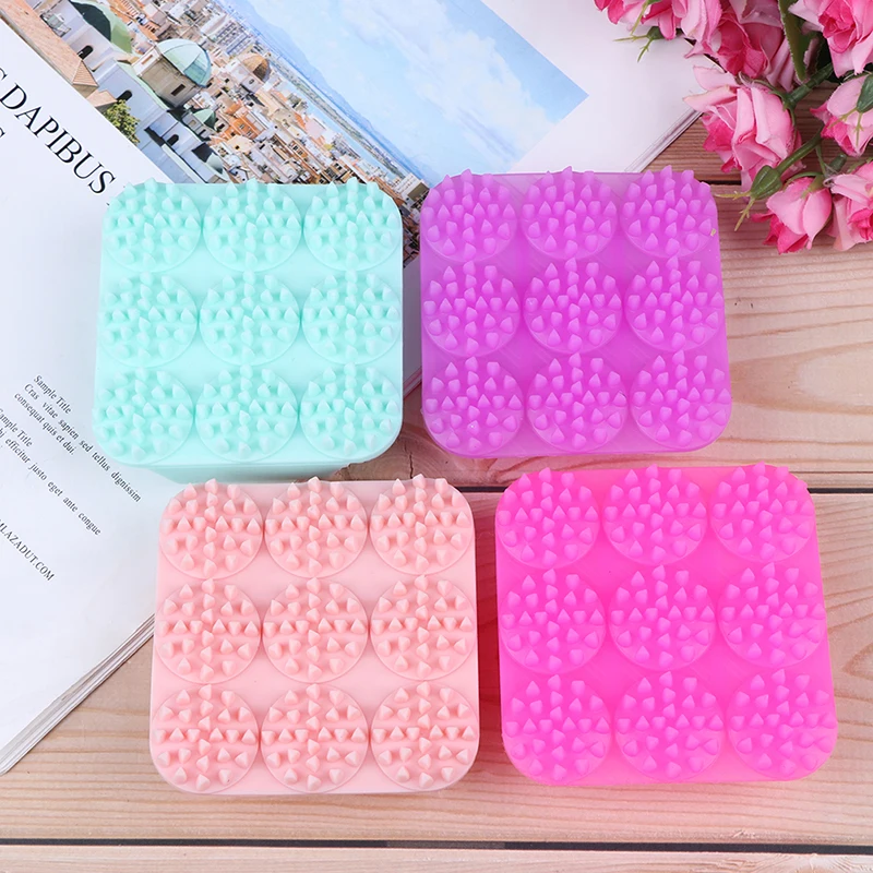 Мягкий силиконовый массажер для головы волос шампунь щетка расческа уход за