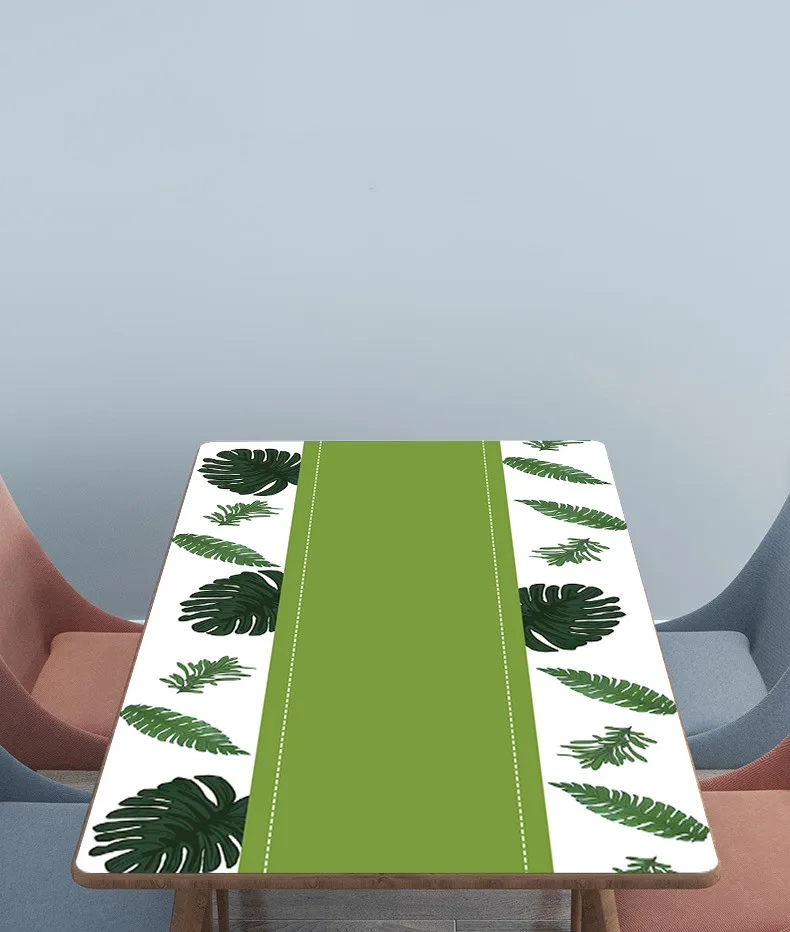 Новинка 2021 г. милые водонепроницаемые чехлы для стола с рисунком растений