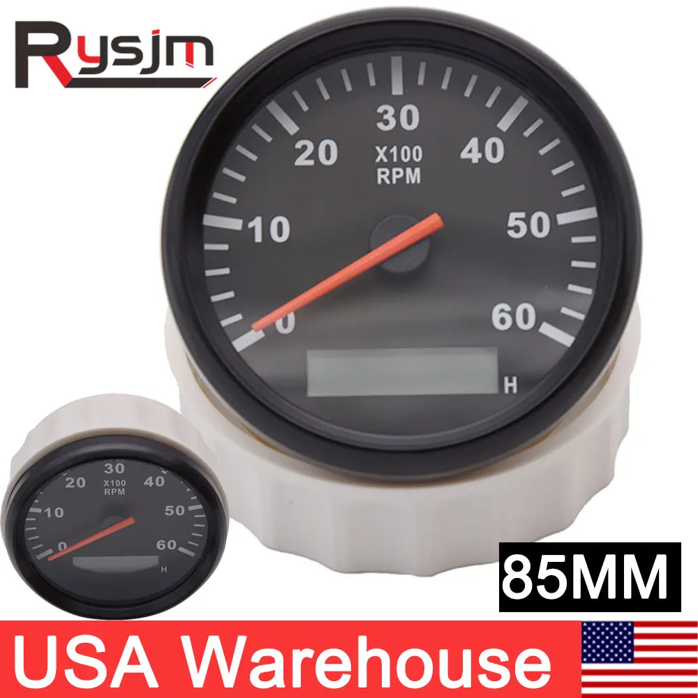 Тахометр автомобильный 85 мм счетчик оборотов для телефона автоматический