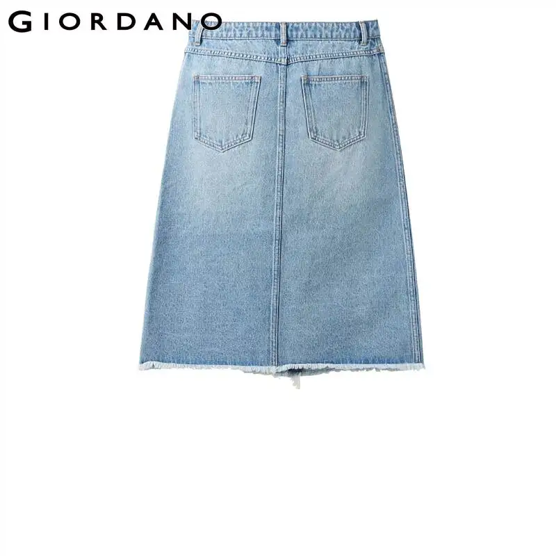 Женская джинсовая юбка на пуговицах с множеством карманов | одежда