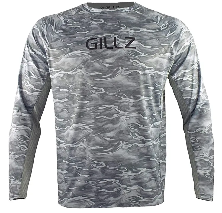 Мужская футболка с длинными рукавами для рыбалки быстросохнущая дышащая