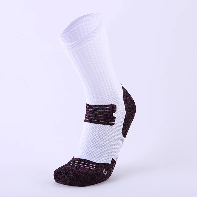 Однотонные баскетбольные носки элитные массивные спортивные Нескользящие