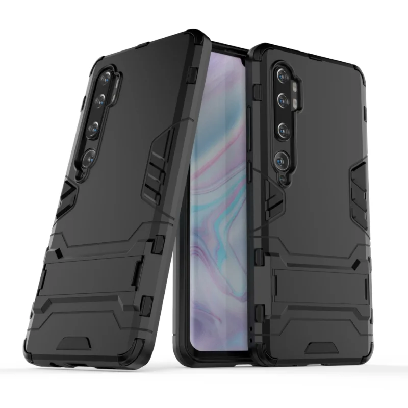 Чехол для Xiaomi Mi Note 10 защитный чехол силиконовый + пластиковый жесткий задней