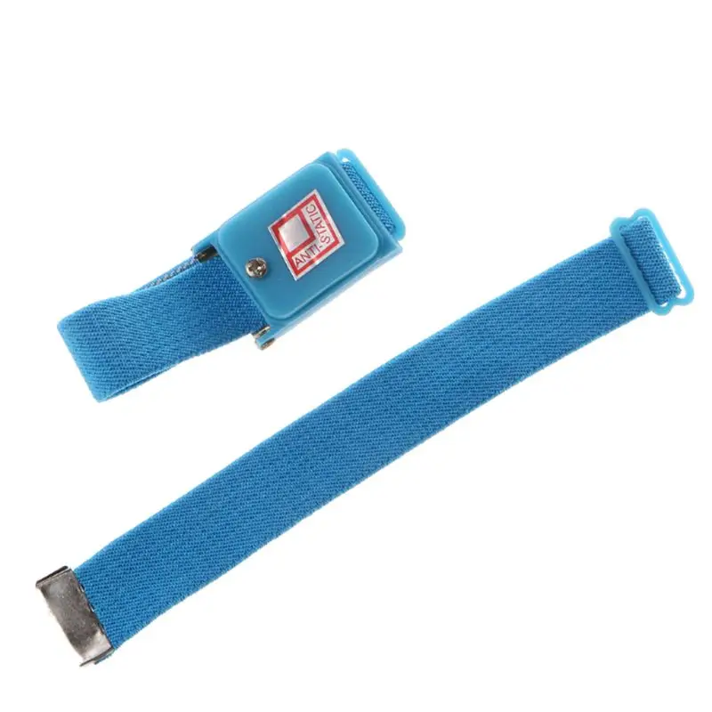 

Blue Anti Static Wrist Strap Cordless Bracelet Wireless Adjustable Electrostatic ESD Discharge Cable Wristband
