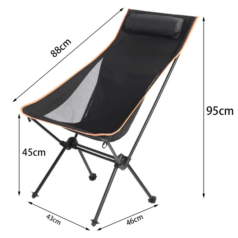 Online Açık Ultralight Taşınabilir Katlanır Sandalye, Ay Sandalye Kamp Plaj Sandalyesi Taşıma çantası Ile