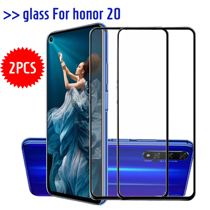 Закаленное стекло 2 шт./лот для Huawei honor 20 Pro защита экрана защитное на