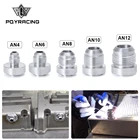 Высококачественный Алюминиевый штуцер для сварки AN4 6 8 10 12 AN, прямой Штекерный штуцер для сварки, серебристый штуцер для азотного шланга