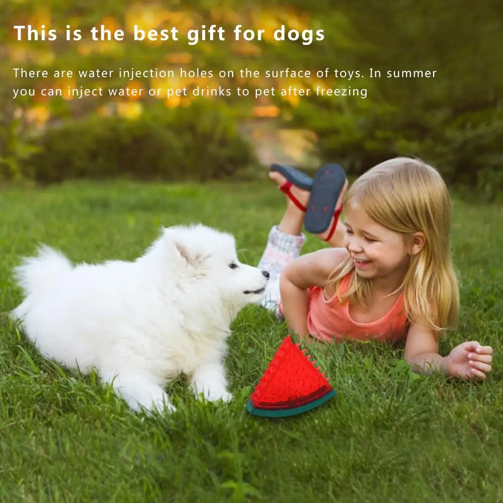 Жевательная игрушка для собак охлаждающая жевательная жевания фруктов лимона