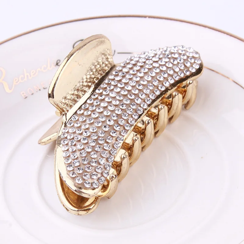 1 шт. большая заколка для волос элегантная полностью блестящая с кристаллами