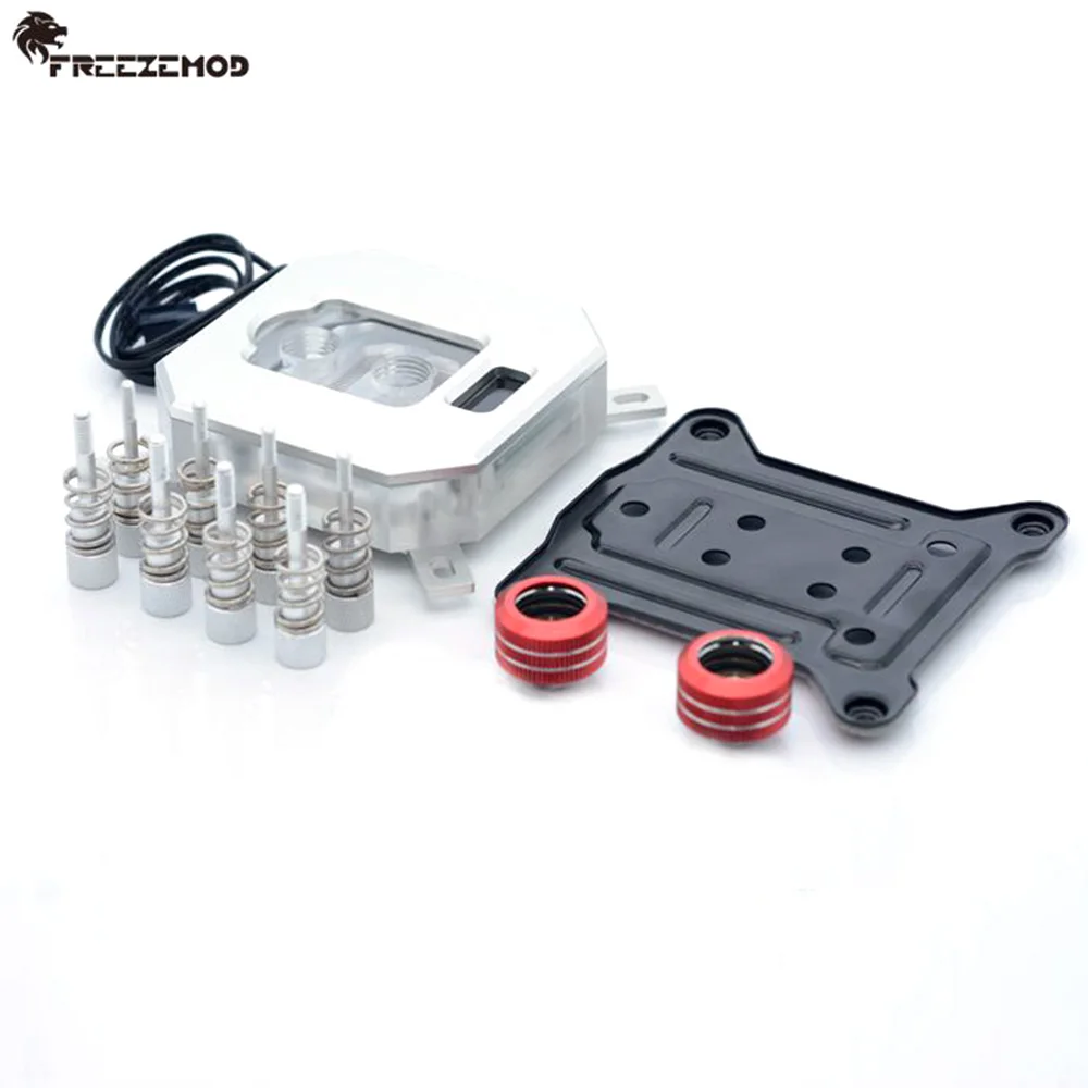 Блок кулера для воды FREEZEMOD с ЖК дисплеем VA экраном процессора Intel 115X 2011 2066|Кулеры и