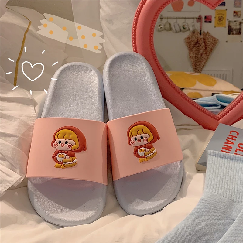

Fashion personality cute cartoon sandals and slippers indoor home students outdoor wear seaside vacation beach sandals women