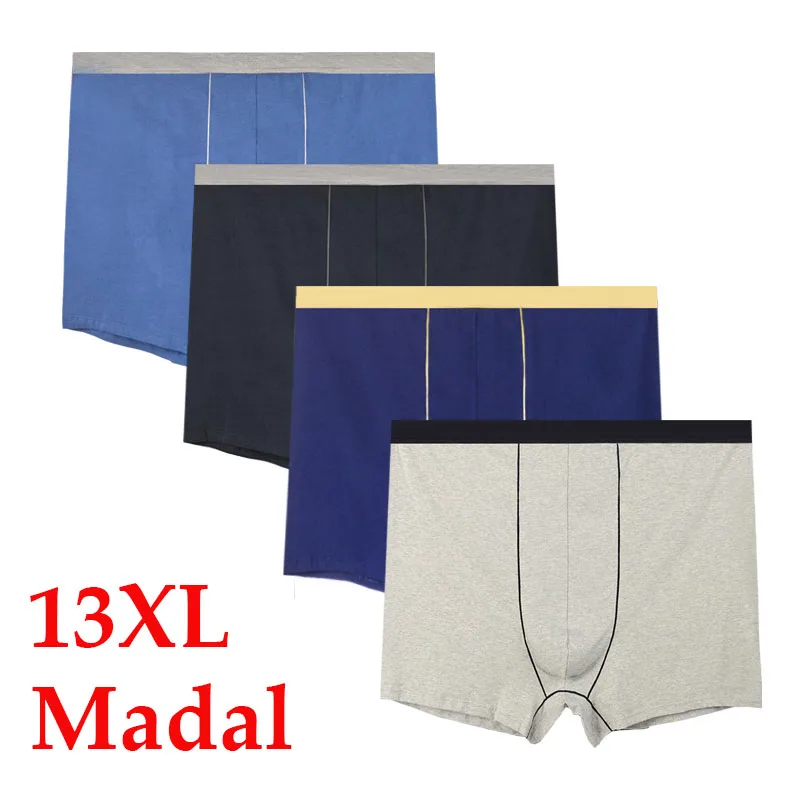 

4Pcs 13XL Oversize Plus Size Men Boxer Cotton Boxer Homme Boxer Shorts Mens Panties Men Underwer Panties Man Underwer Man Boxer