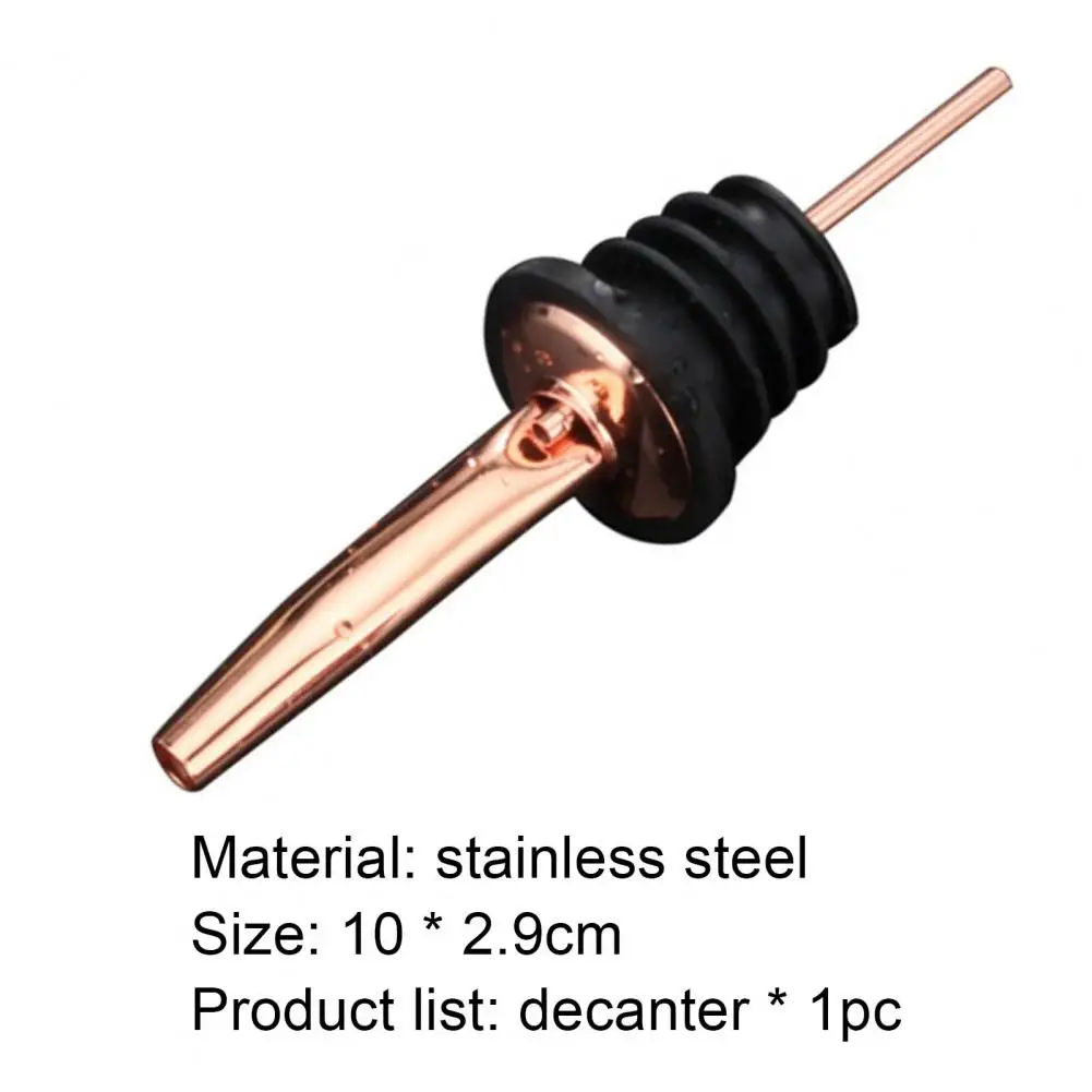 

Bottle Pourer Eco-friendly Leak-proof Stainless Steel Wine Pourer Spout Stopper for Pub