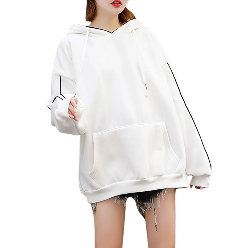 Женский Однотонный свитер SAGACE осенне зимний свободного кроя с завязками на