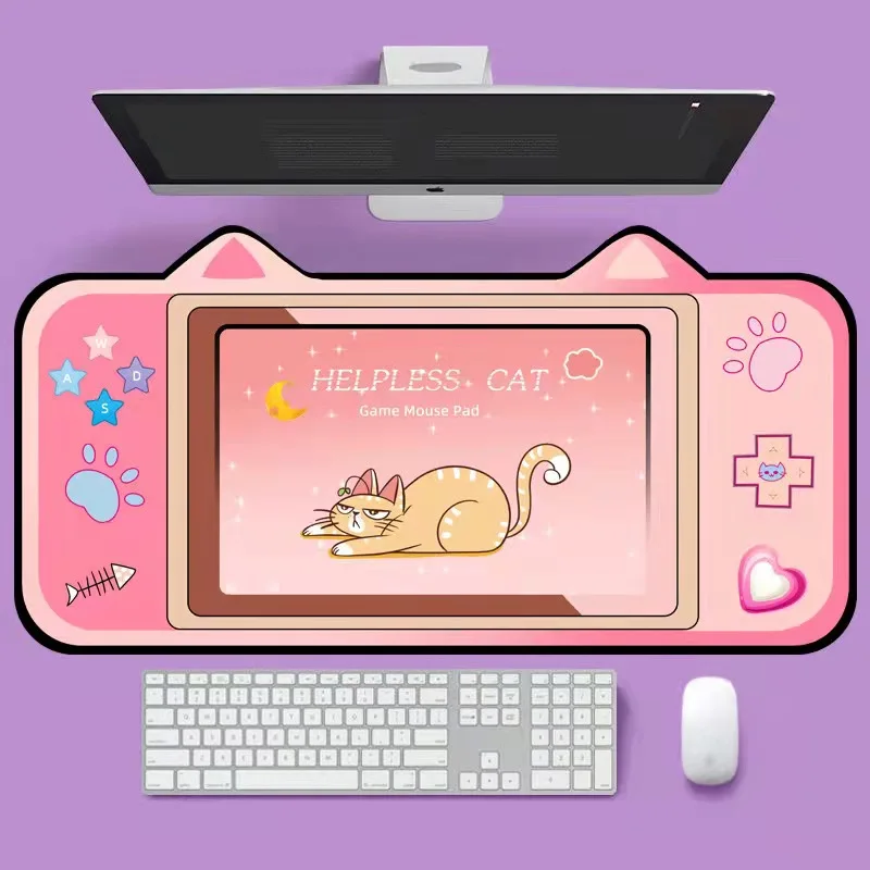 

Mousepad Pink Cute Mouse Pad Cartoon keyboard Desk Mat Large Mouse Mat Wrist Rest Accessories
